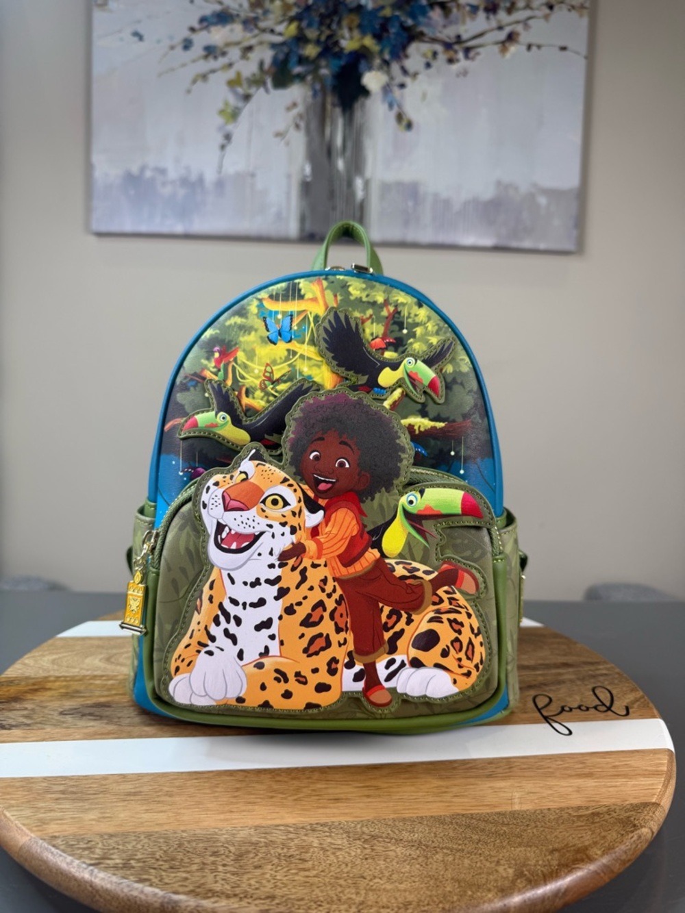 Disney Loungefly Encanto Kids Jungle Character Mini Backpack - Green